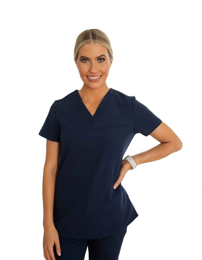 Lainey Jogger Scrub Set Navy