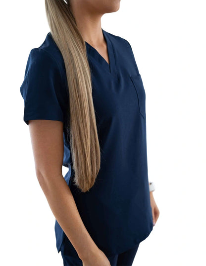 Lainey Jogger Scrub Set Navy