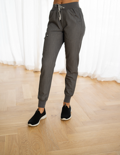 Lainey Jogger Scrub Set Grey