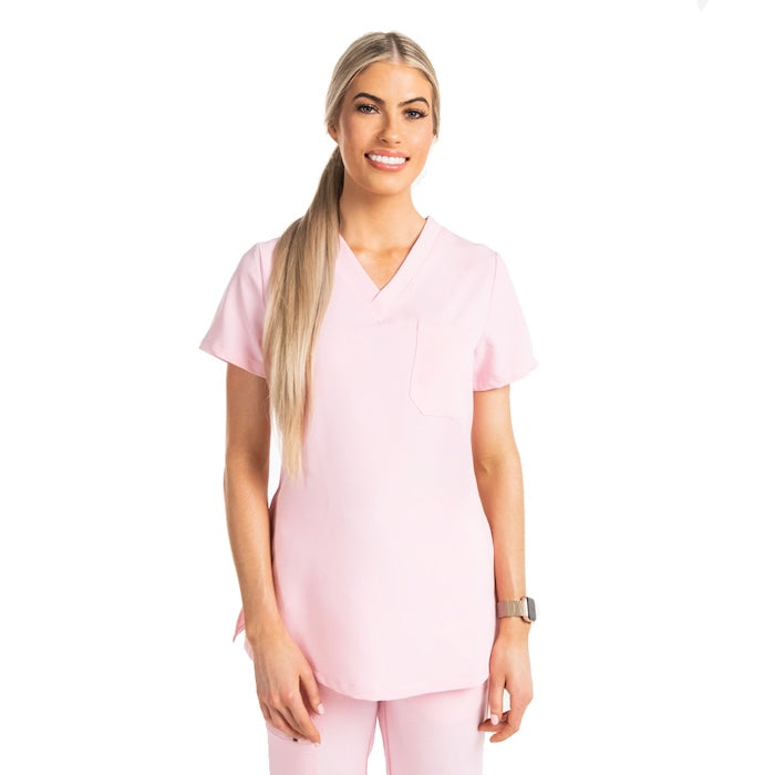 Lainey Scrub Top Grey